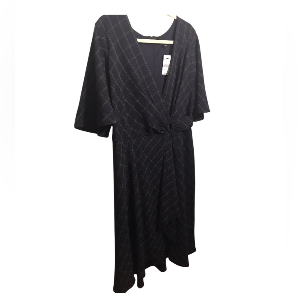 Lane Bryant Wrap Front Plaid Dress Size 18/20 NWT